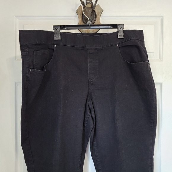 Terra & Sky Woman's Relaxed Fit Straight Leg Jeans,Size: 2X (20- 22)Colo… - Picture 5 of 13